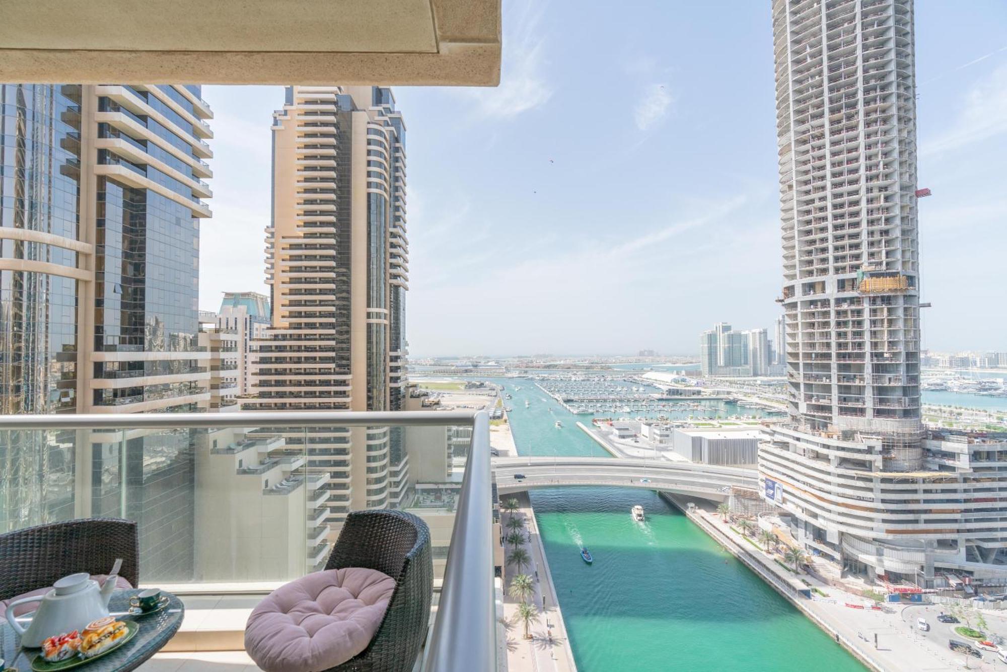 Ferienwohnung Vacay Lettings -2 Bed Iris Blue Dubai Marina Exterior foto