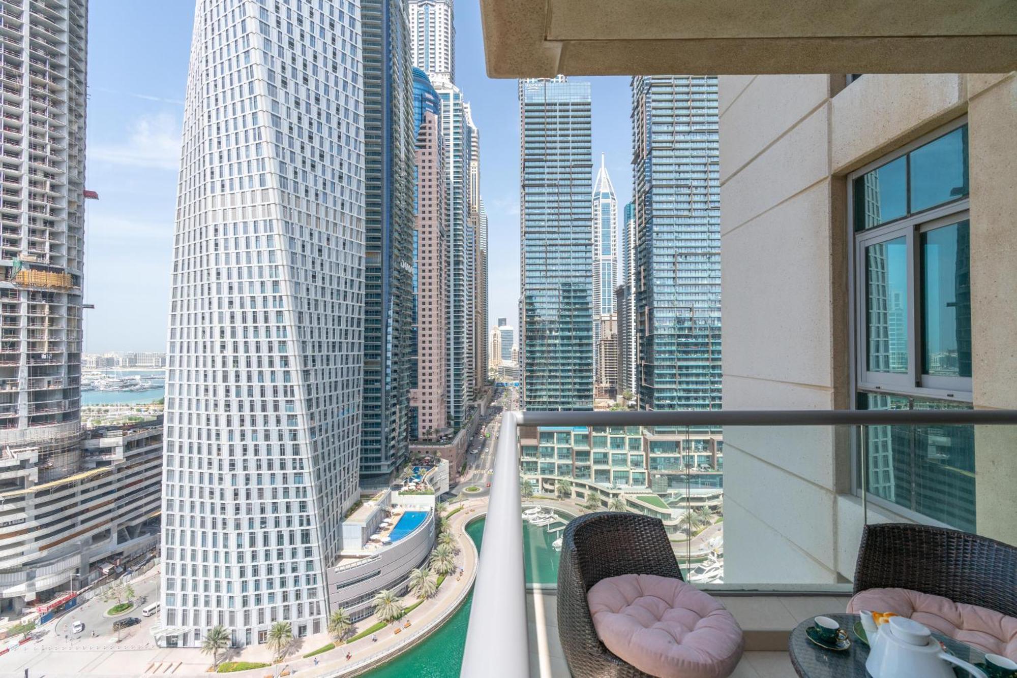 Ferienwohnung Vacay Lettings -2 Bed Iris Blue Dubai Marina Exterior foto